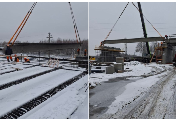 В рамках программы «Инфраструктура для жизни» в городе Унеча Брянской области проводится масштабная реконструкция путепровода