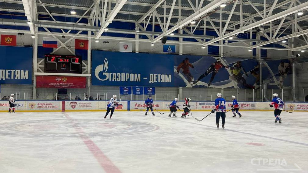 Накануне Дня российского студенчества состоялся хоккейный матч команд правительства и молодежной сборной Брянщины