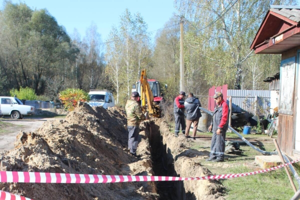 В Суземке на четырех улицах построены новые водопроводы