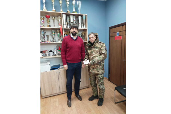 Бойцу «БАРС-Брянск» вручили золотой значок ГТО