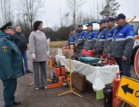 В Клетнянском районе проверили готовность сил и средств к пожароопасному сезону