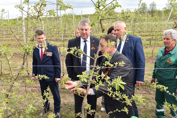 Губернатор Брянской области Александр Богомаз в Клетне принял участие во всероссийской акции «Сад памяти»