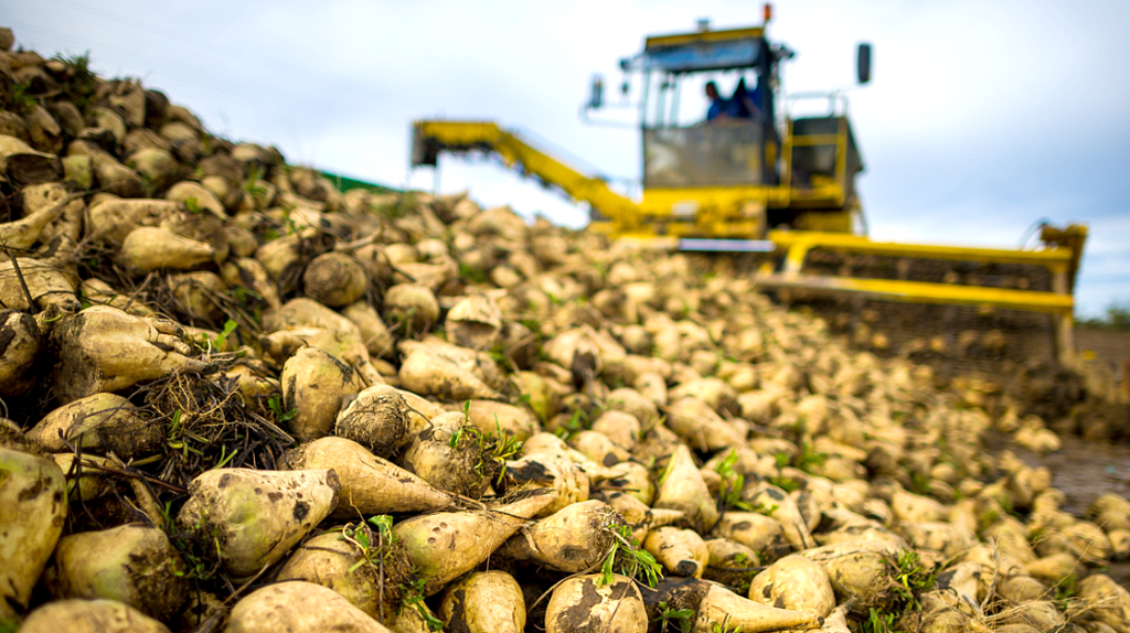 Брянские аграрии начали уборку сахарной свеклы раньше срока