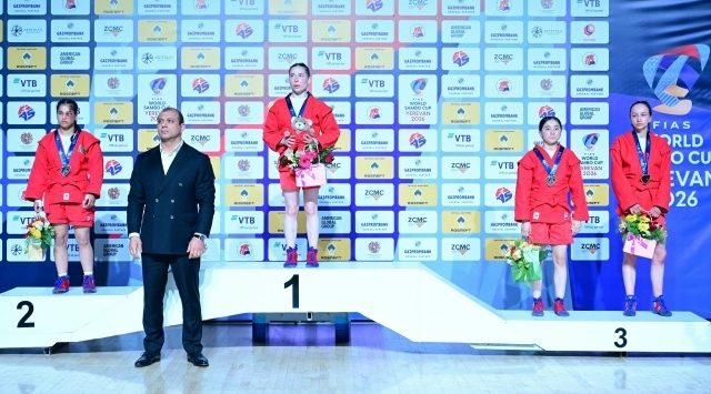 Брянская самбистка Ольга Брягиня взяла бронзу Кубка мира в Ереване