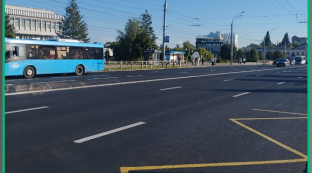 Улицу Калинина в Брянске готовят к открытию после масштабного капремонта