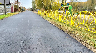 В Сельцо продолжаются дорожные работы